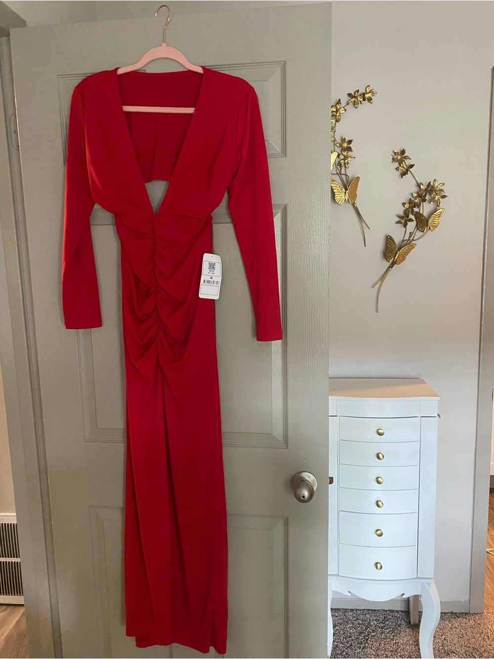 kikiriki Red Split-Front Maxi Dress - Picture 8 of 8